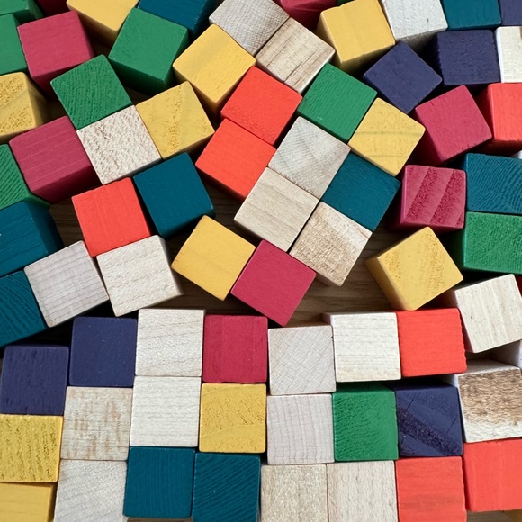 Colorful Wooden Building Blocks Set - Picture 5 of 8